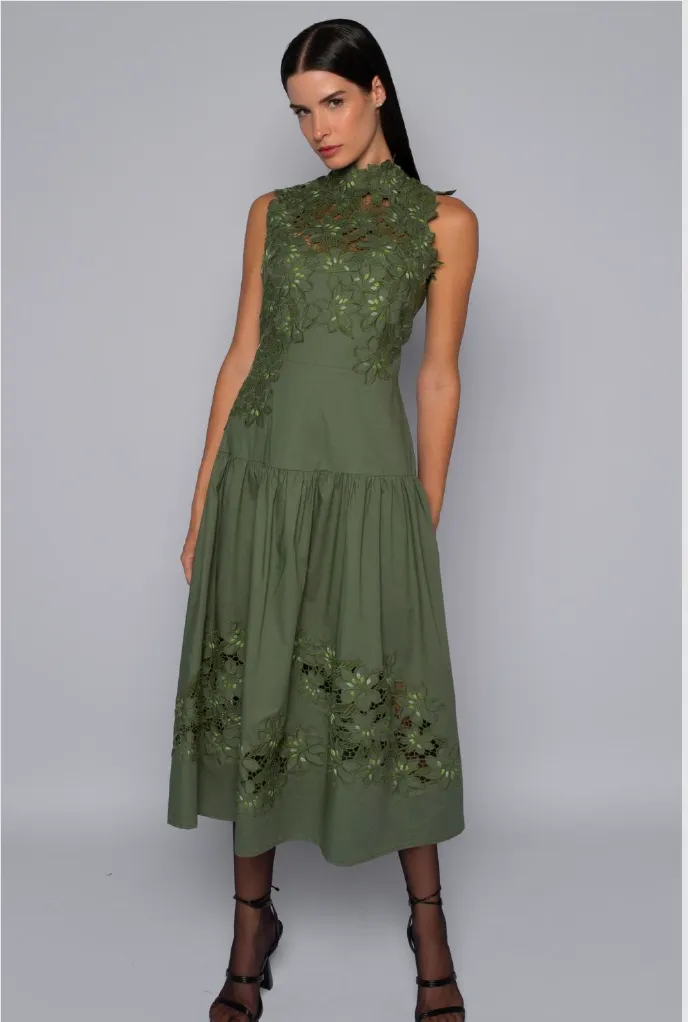 Cebile Embroidered Dress