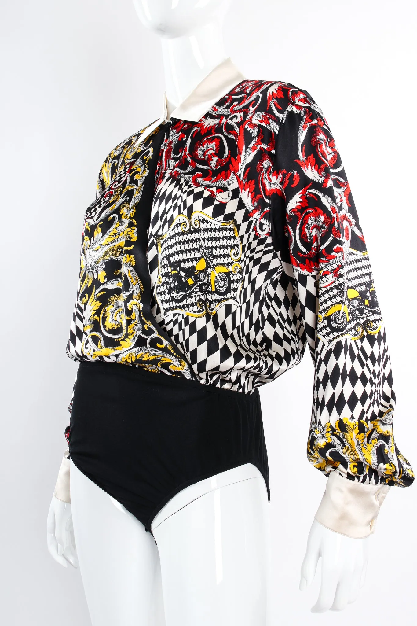Checkered Motorcycle Rally Bodysuit