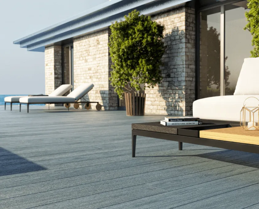 Cladco Nordeck Premium PVC-ASA Woodgrain Effect Decking Board - 3.6m (All Colours)