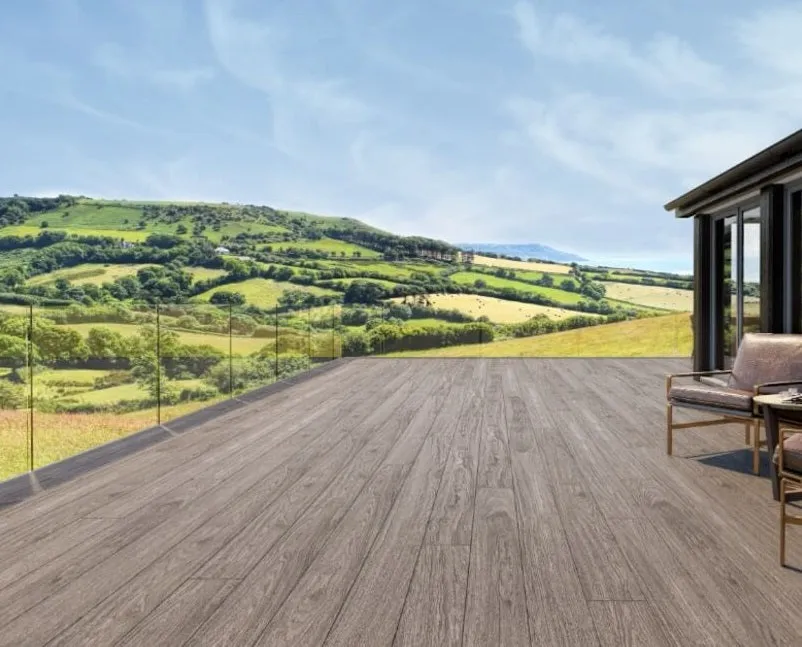Cladco Nordeck Premium PVC-ASA Woodgrain Effect Decking Board - 3.6m (All Colours)