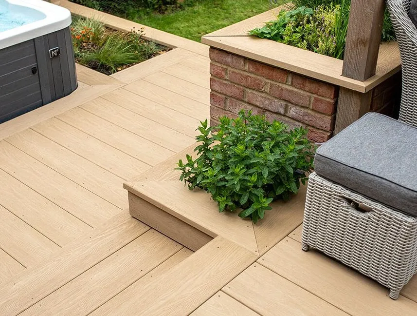 Cladco Nordeck Premium PVC-ASA Woodgrain Effect Decking Board - 3.6m (All Colours)