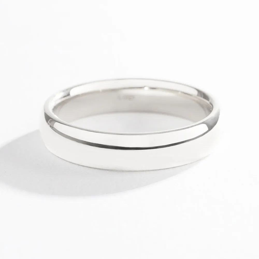 CLASSIC HALF ROUND BAND LOW DOME | 14K GOLD