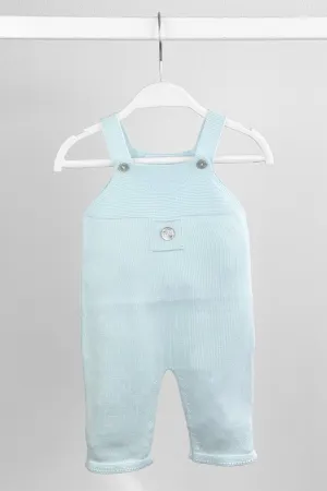 Classic Knitted Dungarees - Mint