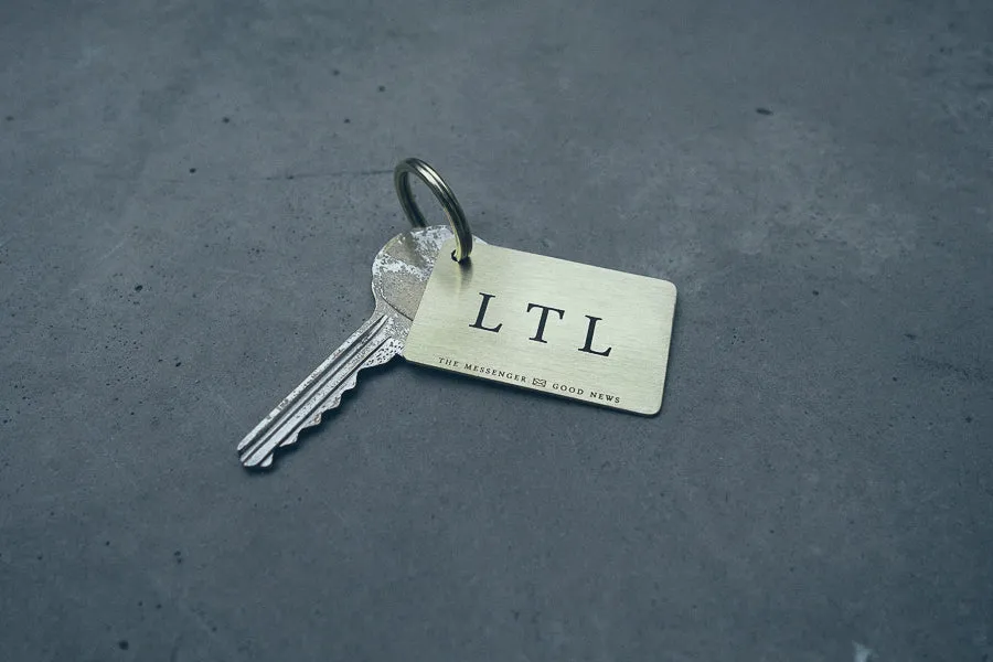 Classic Plate Brass Keychain