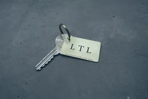 Classic Plate Brass Keychain
