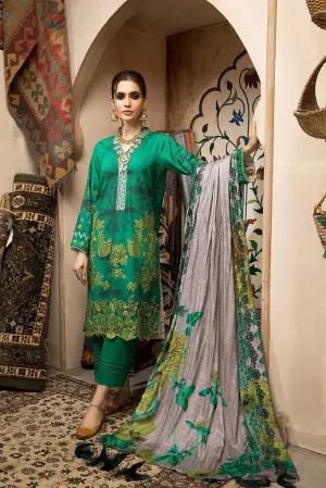 CNW-6 | Charizma Naranji Unstitched Embroidered Khaddar With Embroidered Shawl Vol-1 Collection | Unstitched Embroidered Suit