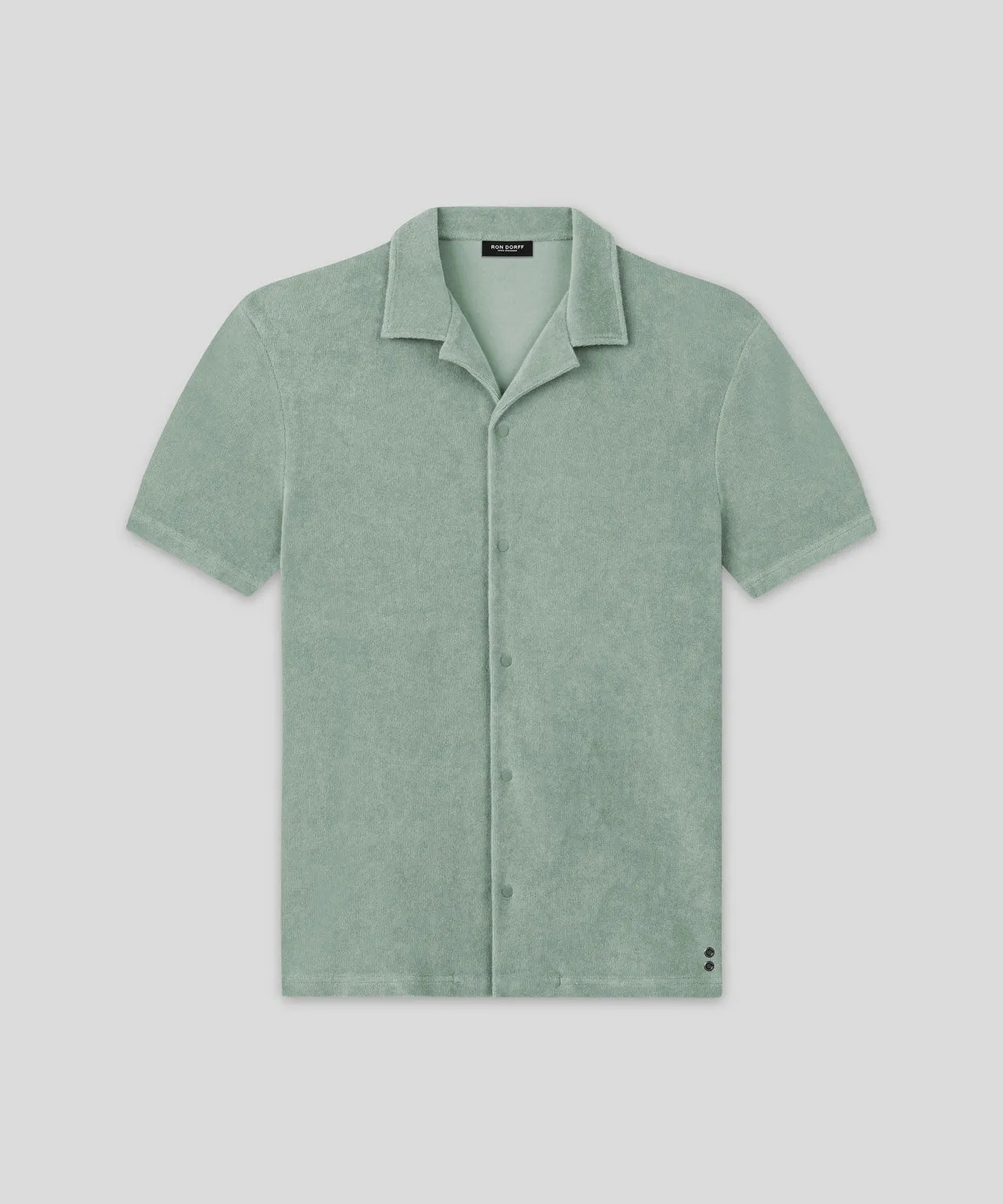 Cotton Terry Shirt: Aquamarine