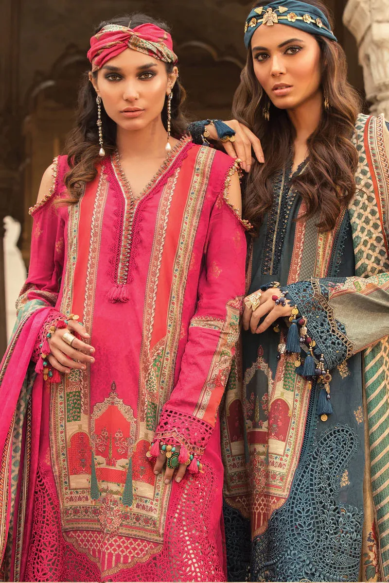 D-2213-B | Maria B Mein Teri Aan Lawn Summer Collection 22 | Unstitched Embroidered  Lawn Suits