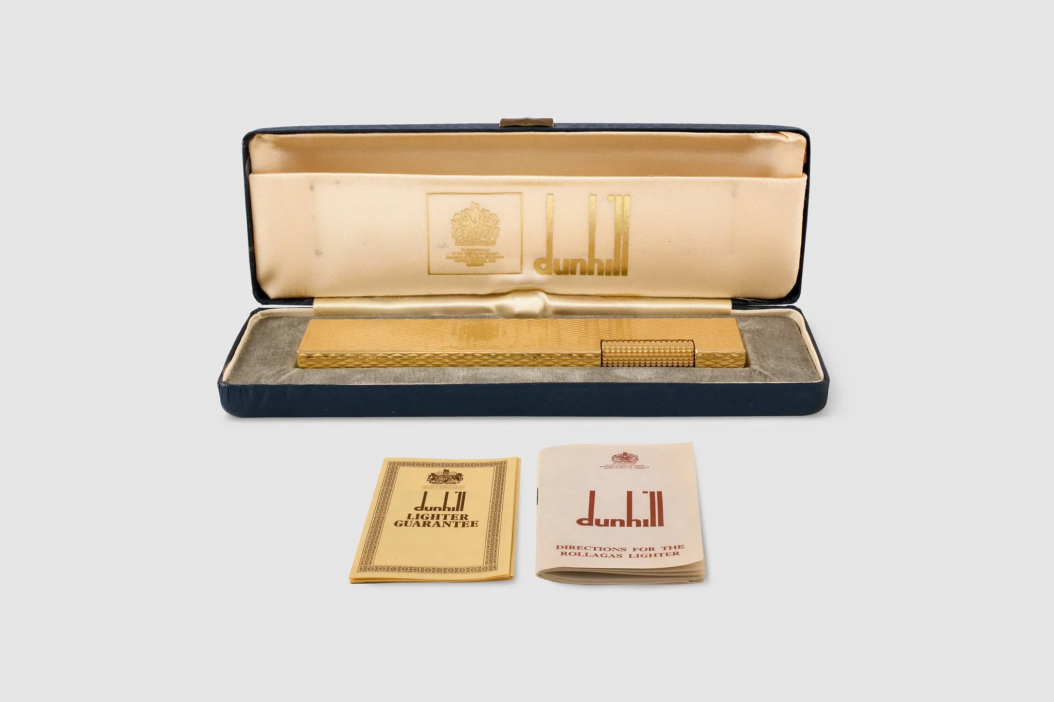 Dunhill Gold Plated "Rollagas" Table Lighter
