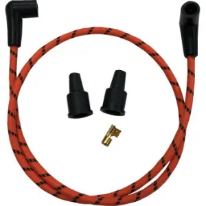 Electric Ignition Spark Plug Wire Kit- Orange/Black