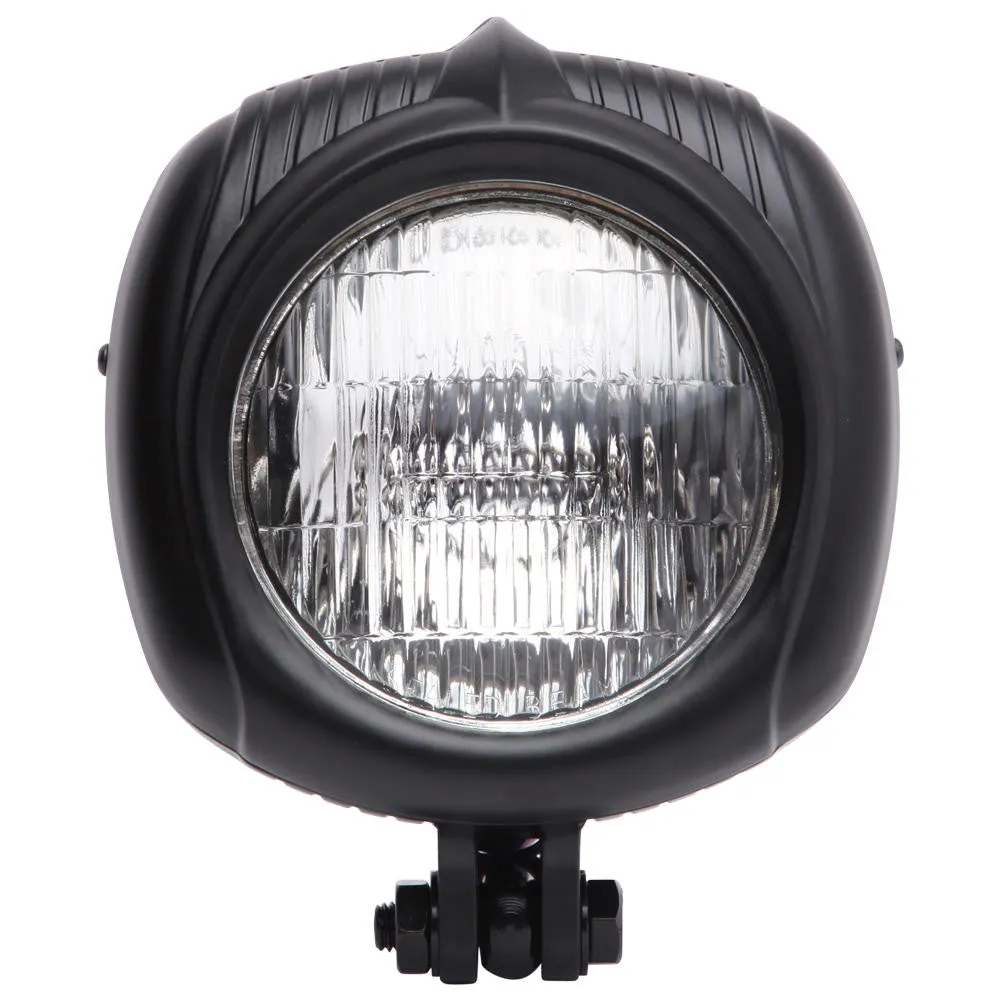 Electroline Vintage Square Headlight - Black