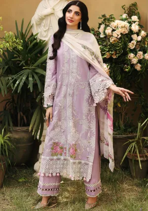 ELF-8 Lilac | Elaf Luxury Festive Lawn Collection 2022 | Unstitched Embroidered Lawn Suits