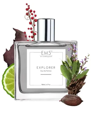 EM5™ Explorer Perfume EDP Spray for Men | Woody Fresh Spicy Fragrance Accords | Luxury Gift for Him | Variants Available: 50 ml Spray / 15 ml Spray