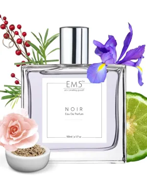 EM5™ Noir Perfume EDP Spray for Men | Amber Woody Spicy Fragrance Accords | Luxury Gift for Him | Variants Available: 50 ml Spray / 15 ml Spray