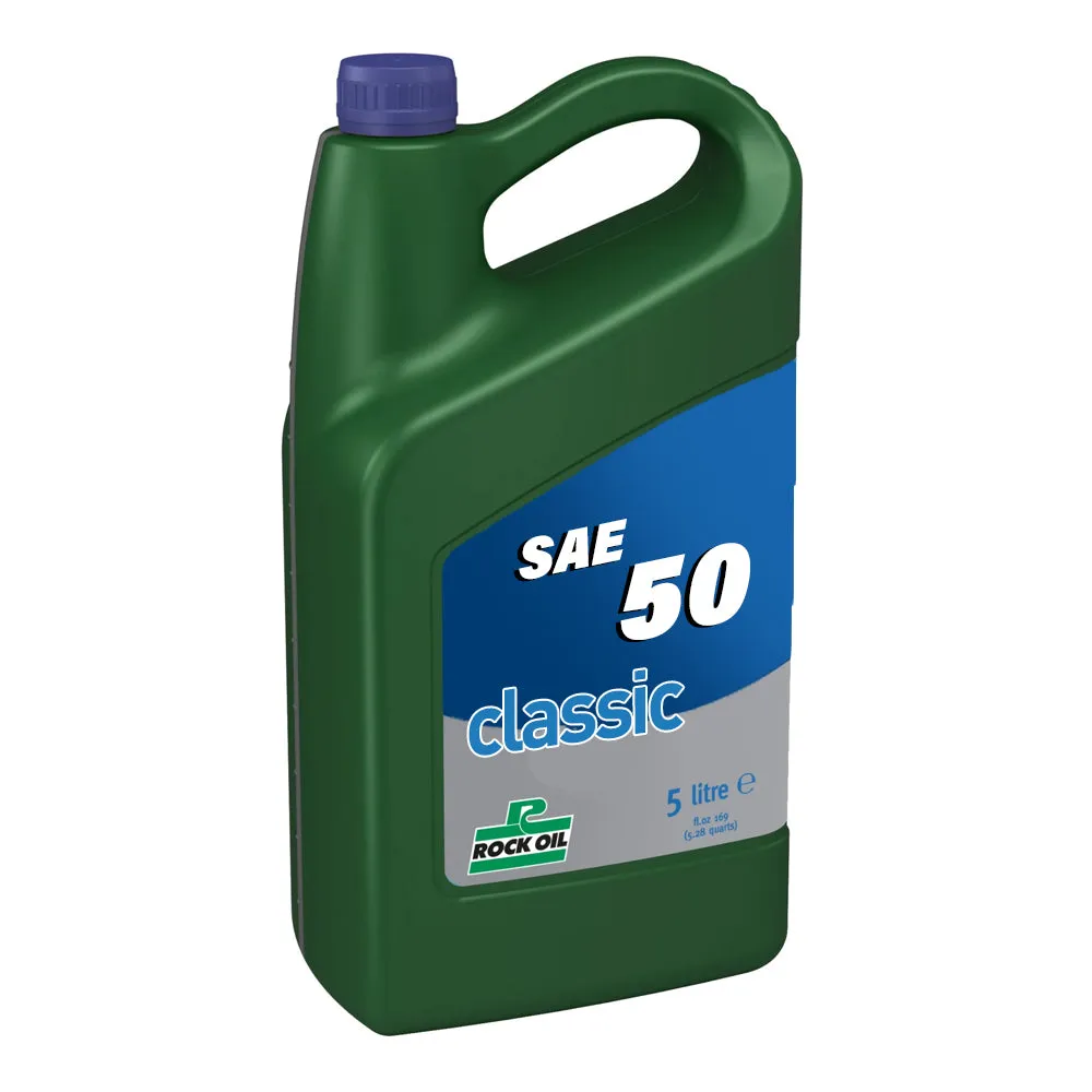Engine Oil Classic Sae 50 Rock Oil Mineral Based 5 L