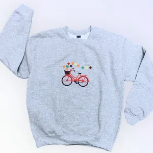 Fall Leaves Embroidered Sweatshirt