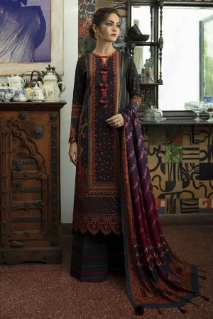 FELURI | Jazmin Iris Winter Collection 2021 | Unstitched Embroidered Viscose Slub Khaddar Suit
