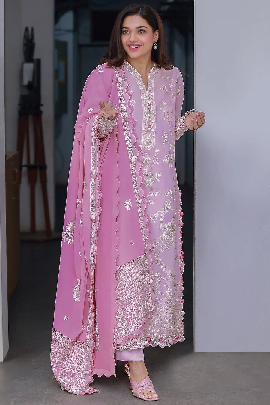 FERESHTEH (ZL22-01 A) | Zaha Summer Lawn Collection 2022 | Unstitched Embroidered Lawn Suits