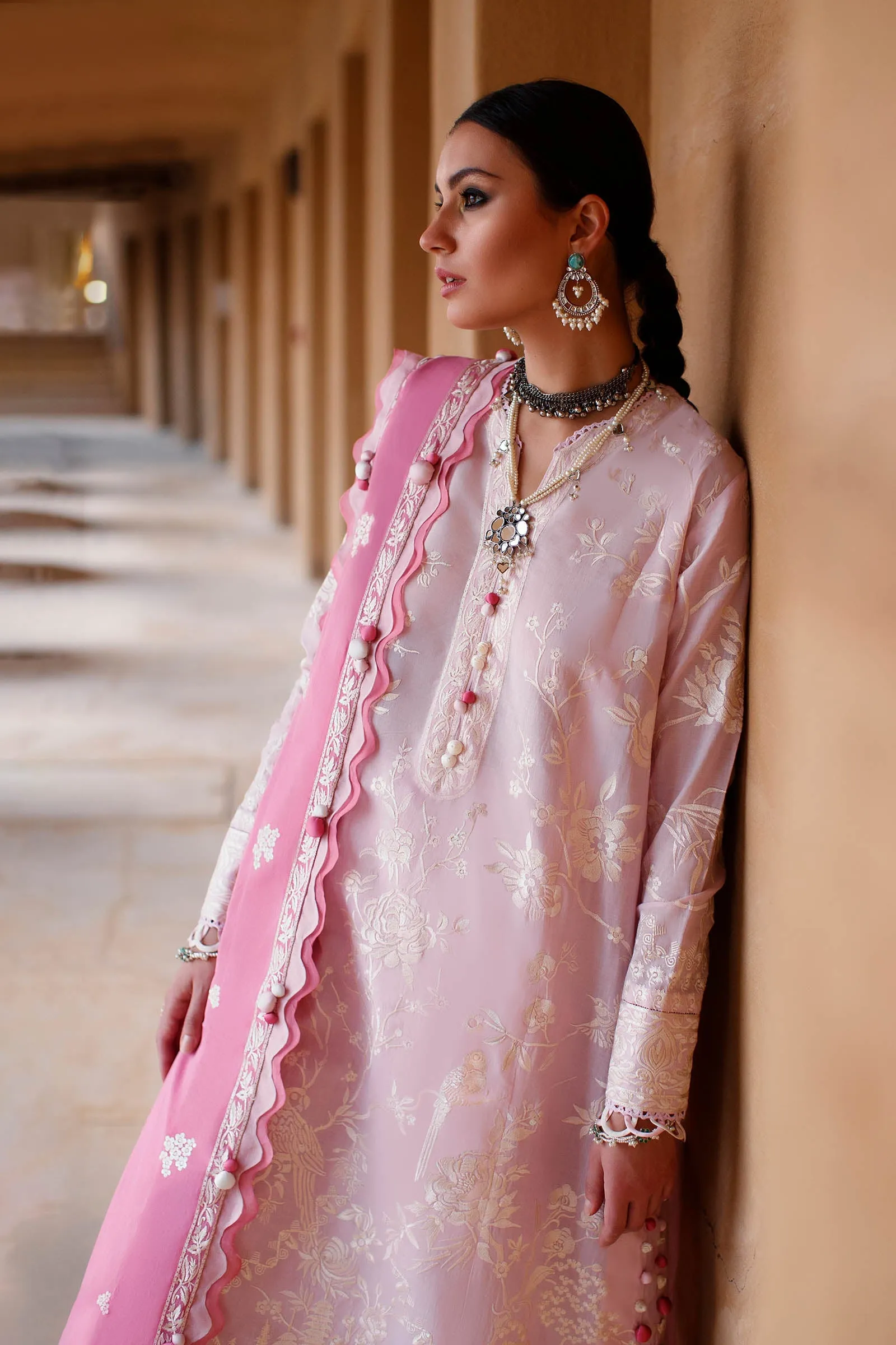 FERESHTEH (ZL22-01 A) | Zaha Summer Lawn Collection 2022 | Unstitched Embroidered Lawn Suits