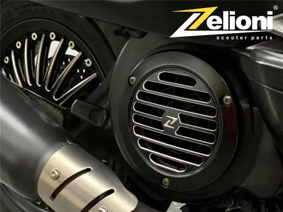 Flywheel Cover ZELIONI "Vintage" Matt Black | Vespa LX/S/Primavera /Sprint/946 125-150cc