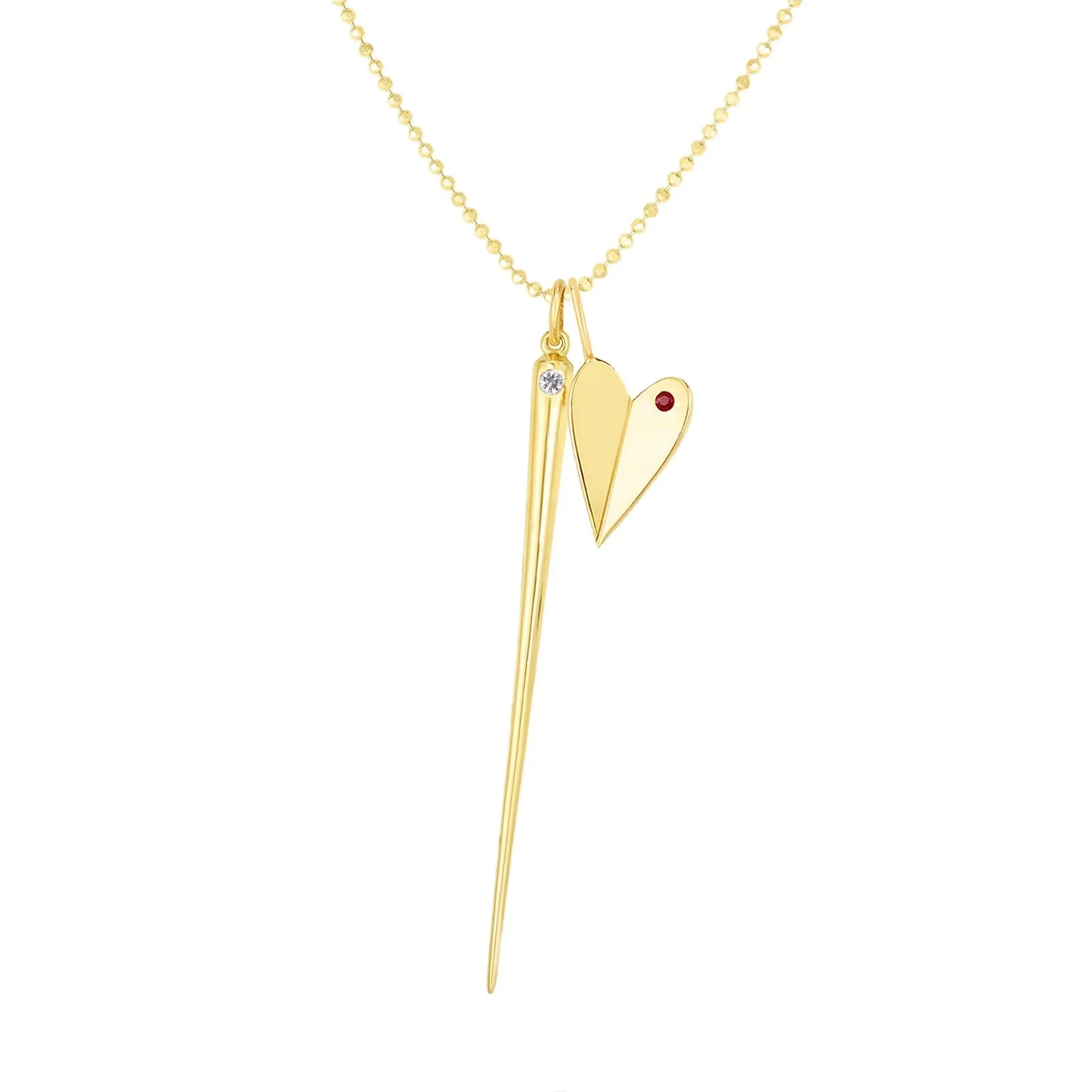Folded Heart Charm