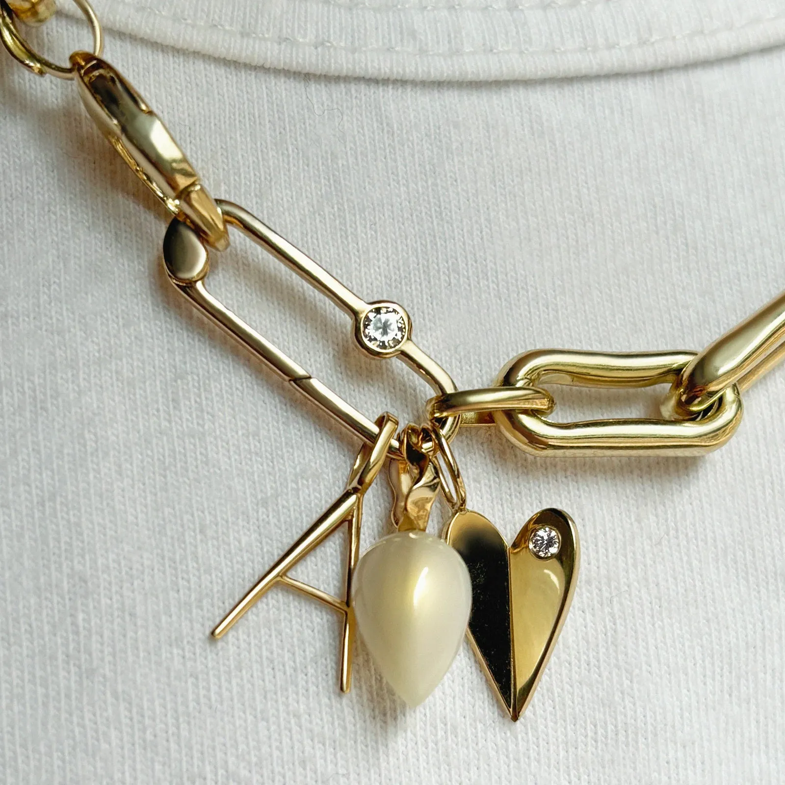 Folded Heart Charm