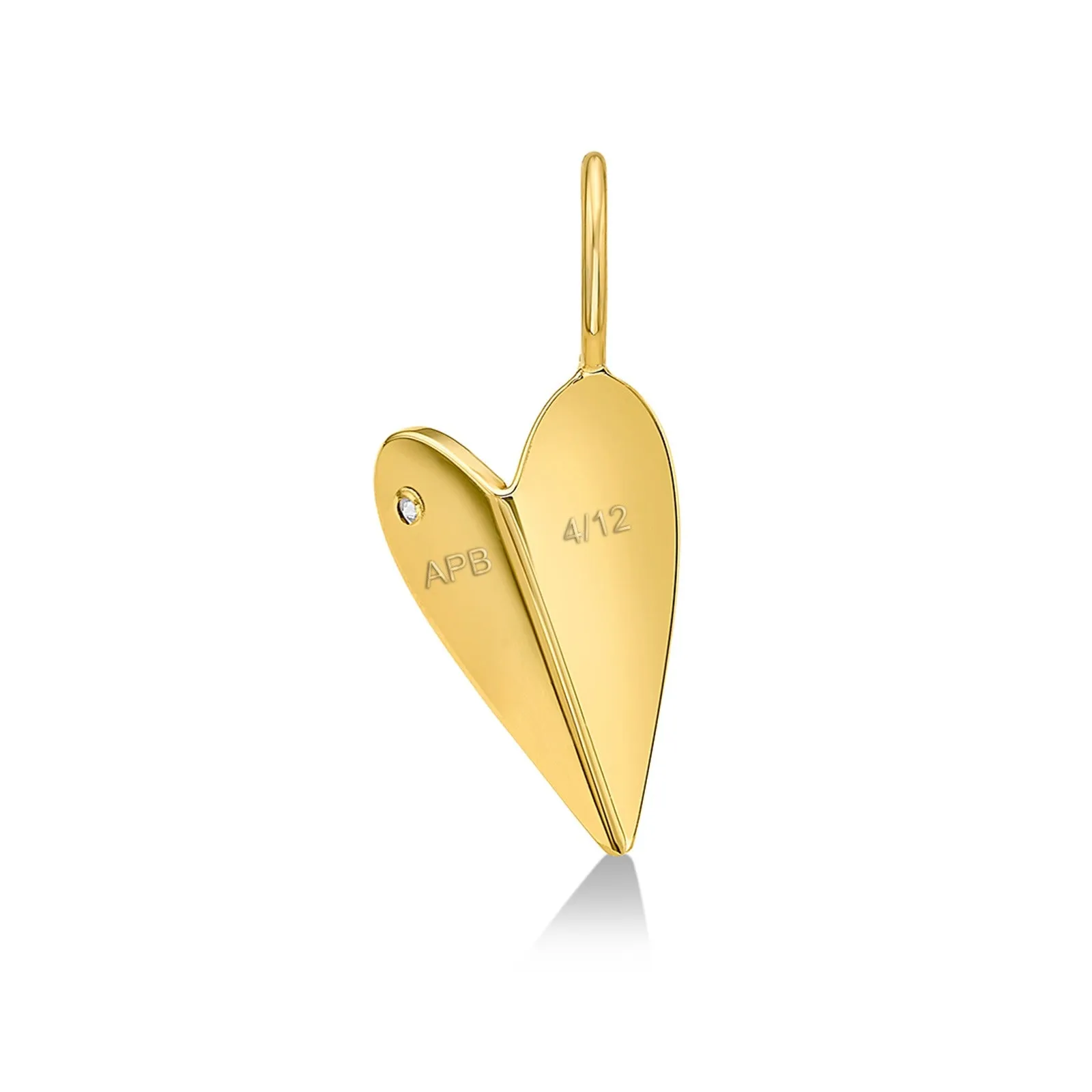 Folded Heart Charm