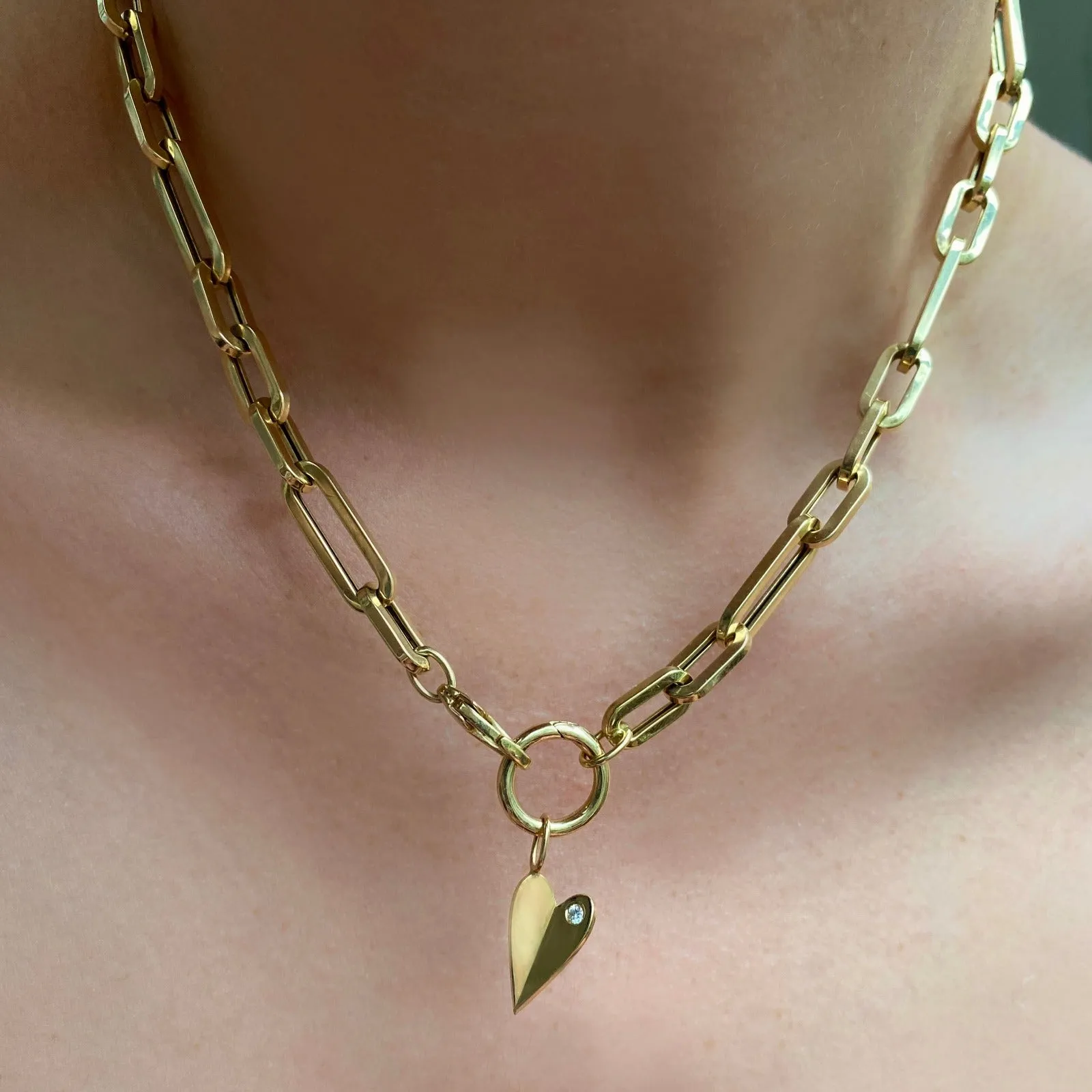 Folded Heart Charm