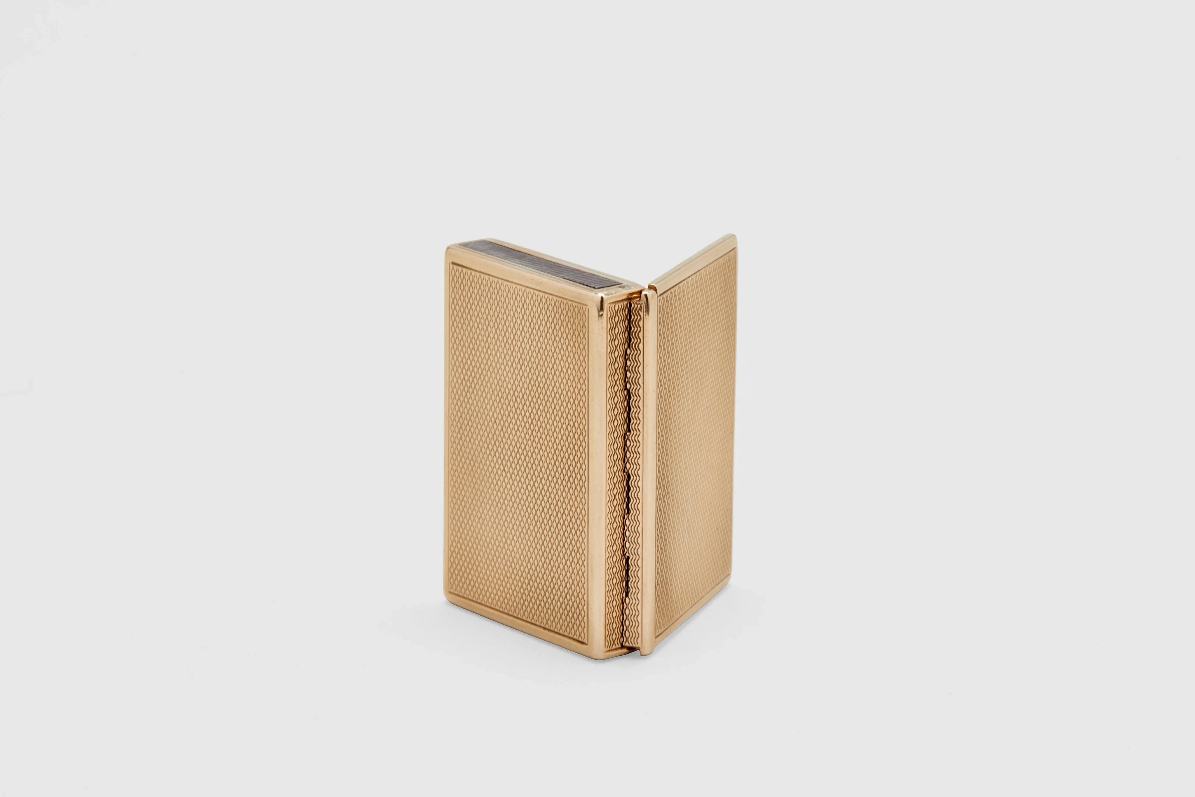 Gold Match Vesta/ Pill Box