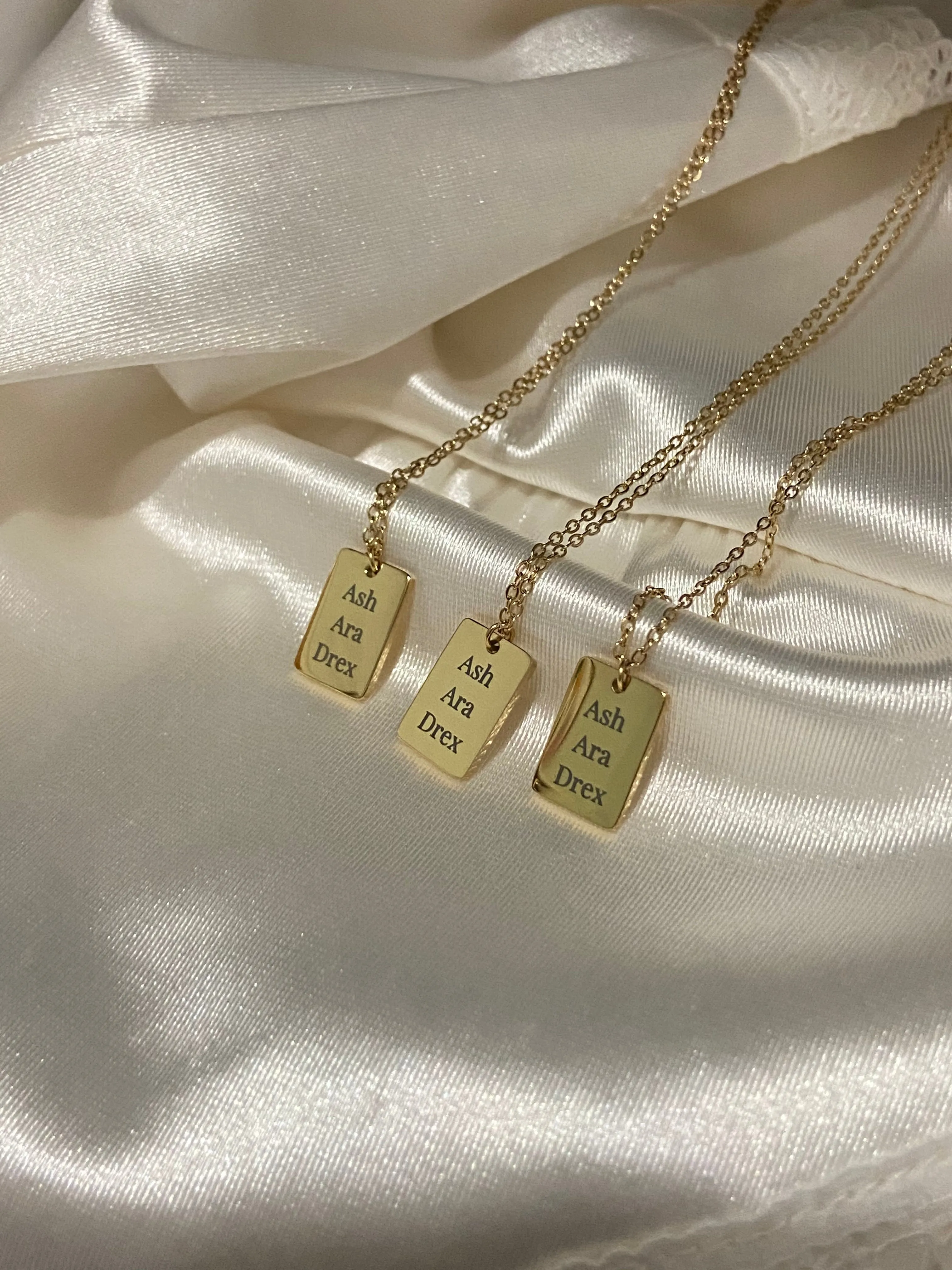 GREY Custom Engraved Necklace