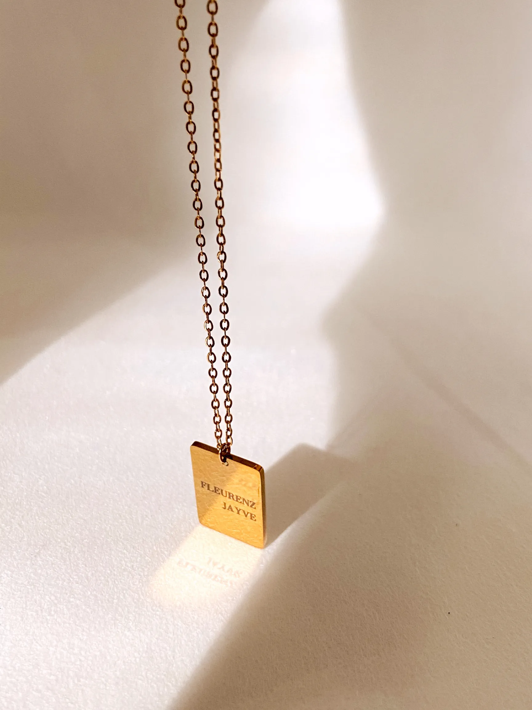 GREY Custom Engraved Necklace