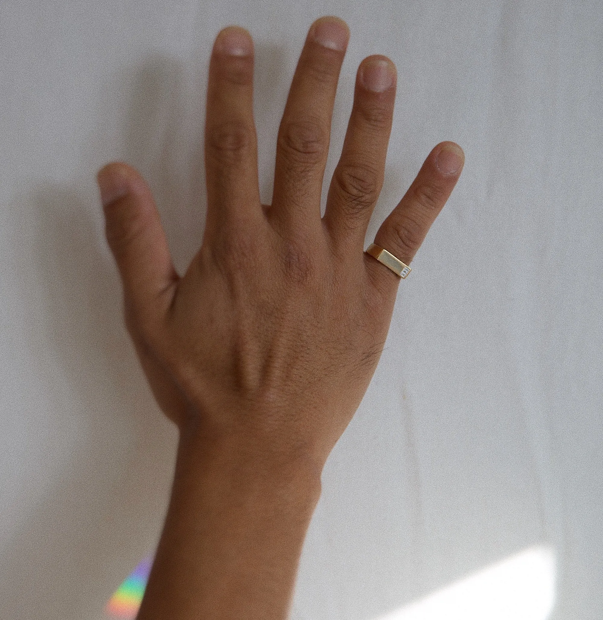 Hallmark Plateau Pinky Ring