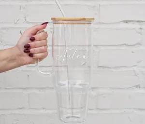 Hand Engraved Glass Tumbler