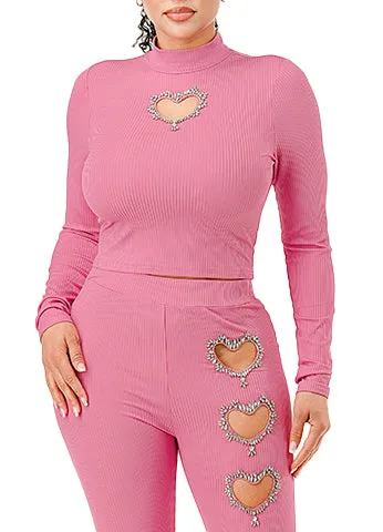 HEART RHINESTONE  SET(MMS3014) <Bundle>