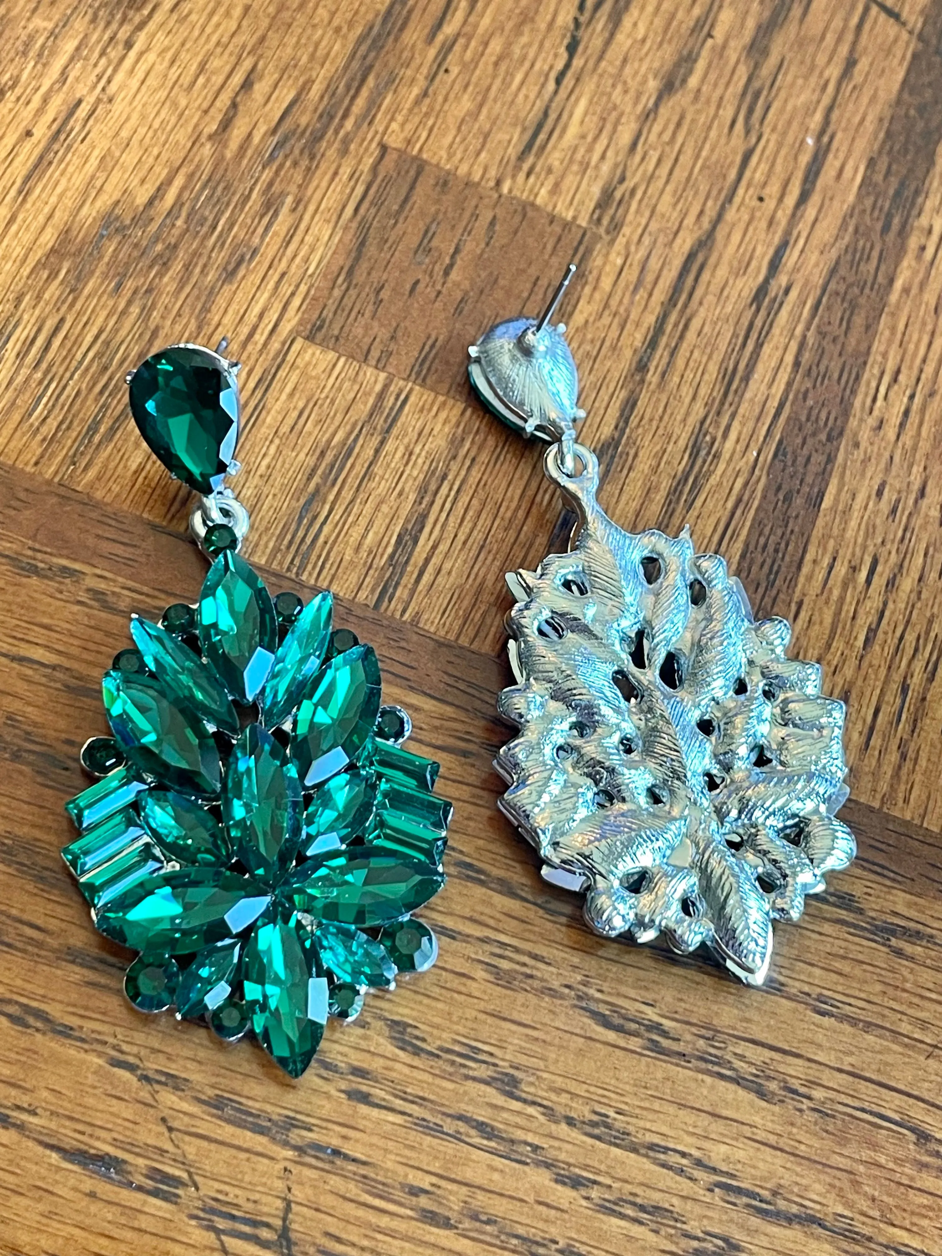 Here For The Party Rhinestone Cluster Earrings