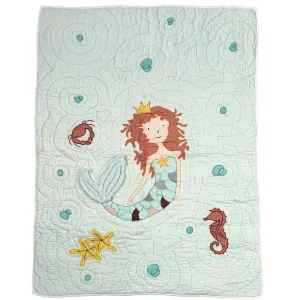 Home Artisan Perdita Mermaid Patchwork Quilt by The Merry Maison