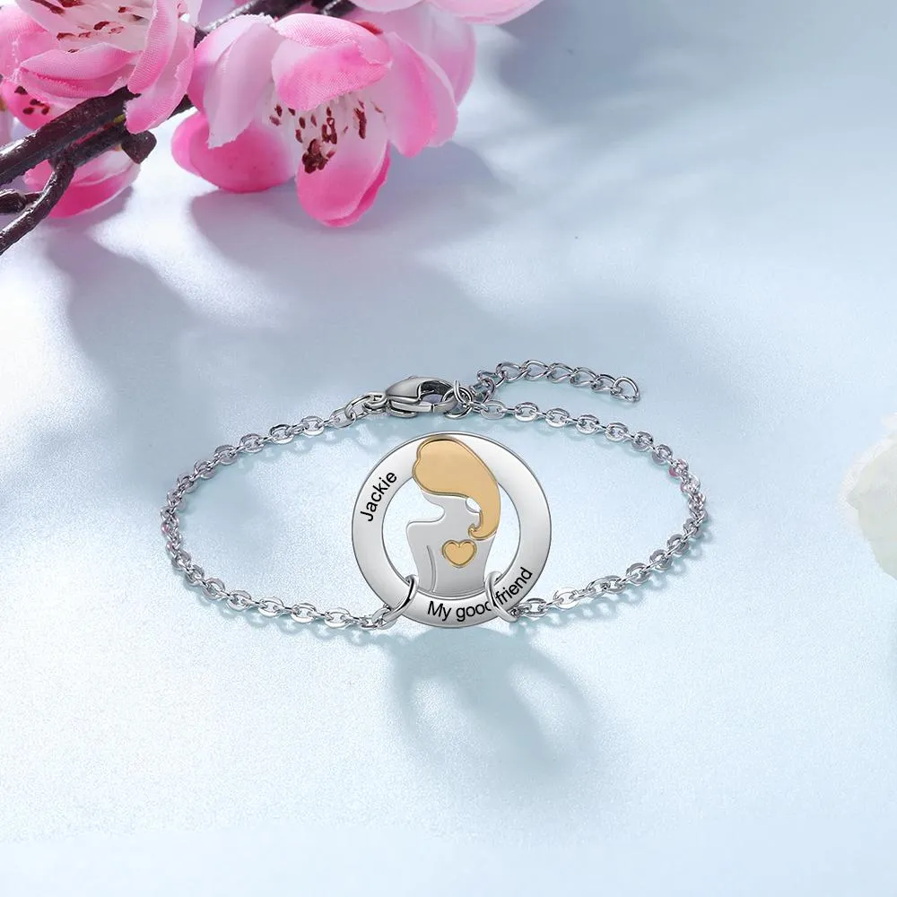 I Got Your Back Sister Chain Bracelet