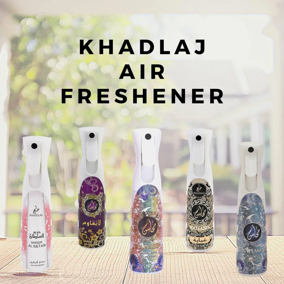 Khadlaj  Room Freshener Spray 320ML Arab Fragrance Water Base