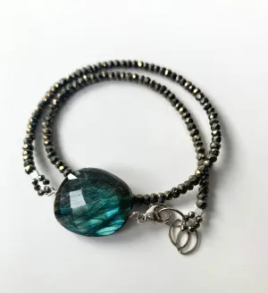 Labradorite Wisteria Wrap Bracelet