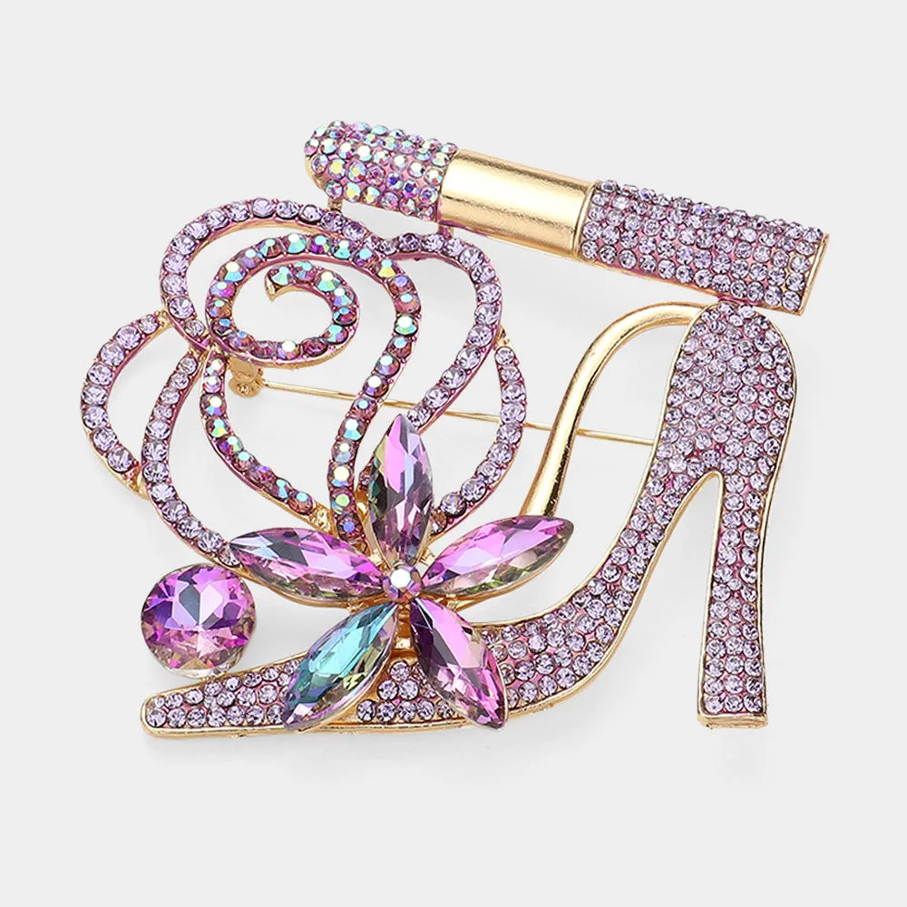 Lavener Rhinestone Pageant Sash Pin | Sash Brooch | Sash Pin Styles |  546471