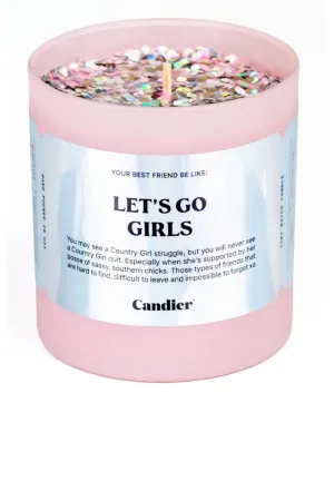 Let's Go Girls Glitter Candle