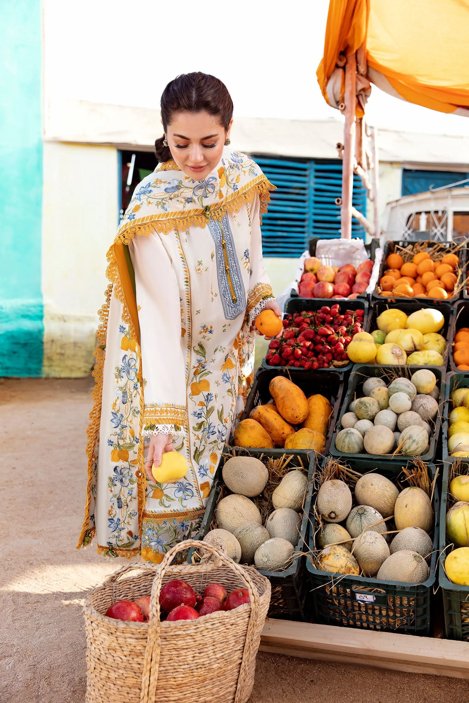 LEYA (ZL23-07 A) | Zaha Lawn Collection 2023 | Embroidered Unstitched Lawn Suits