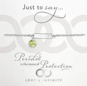 LXI Birthstone Bracelet Peridot/August