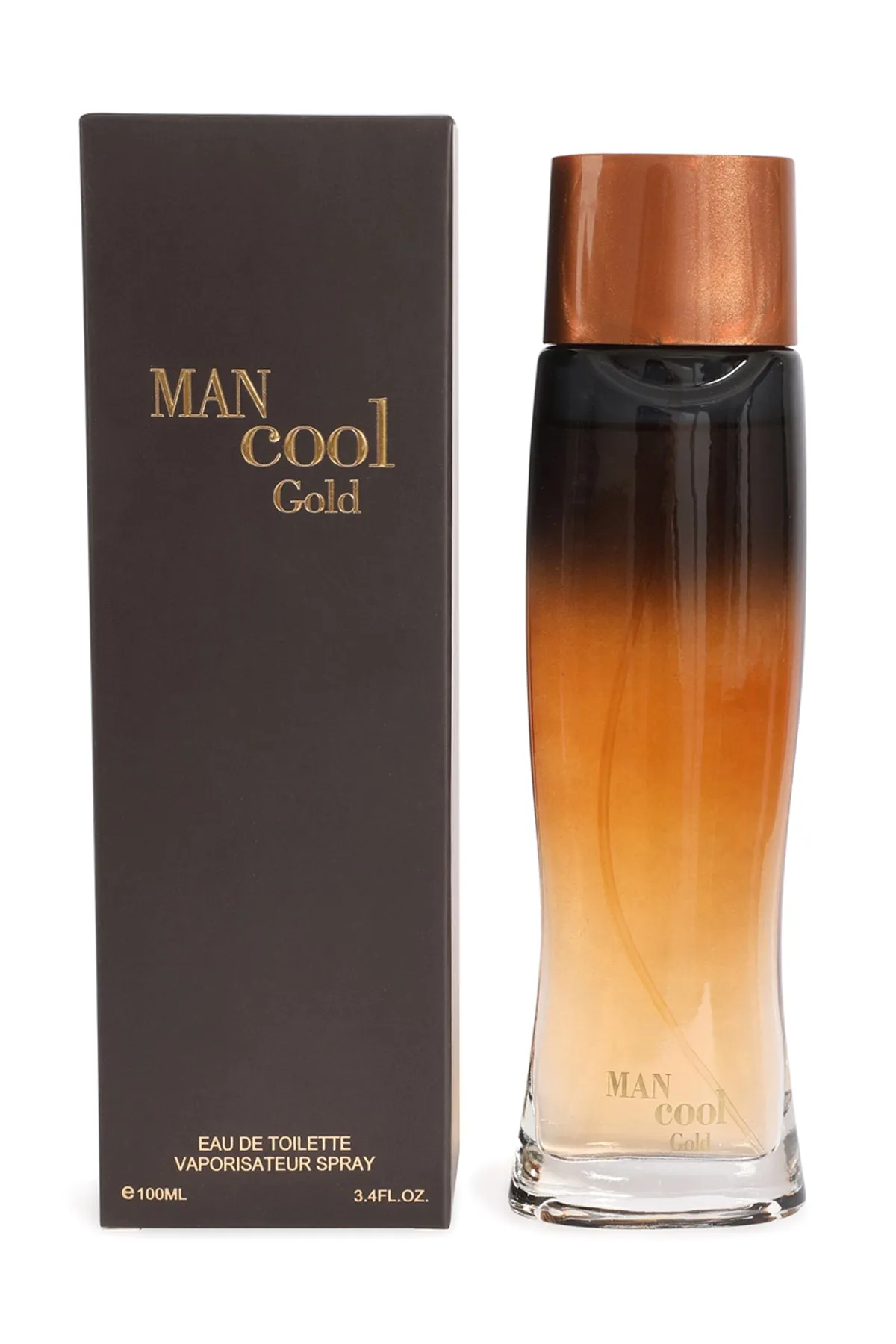 MAN COOL GOLD SPRAY COLOGNE EAU DE TOILETTE FOR MEN - 100ML/3.4 FL.OZ