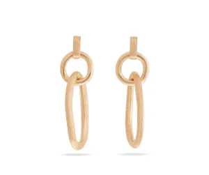 Marco Bicego 18kt Yellow Gold Polished & Engraved Link Drop Earrings - OB1825__Y_LI
