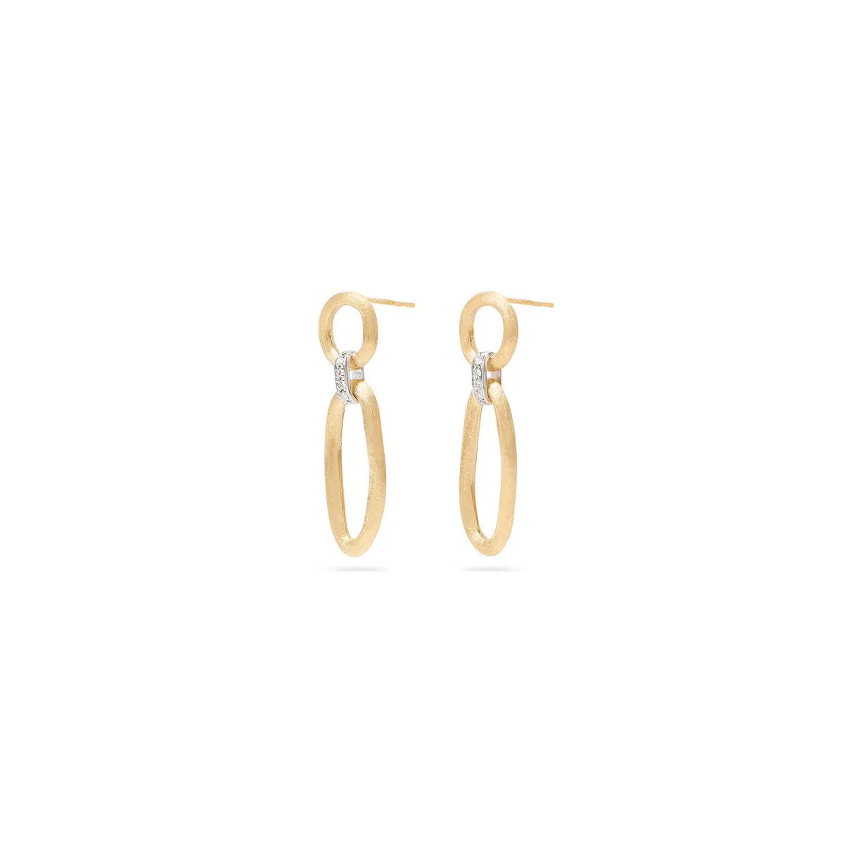 Marco Bicego Jaipur Link Drop Earrings With Diamonds