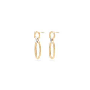 Marco Bicego Jaipur Link Drop Earrings With Diamonds