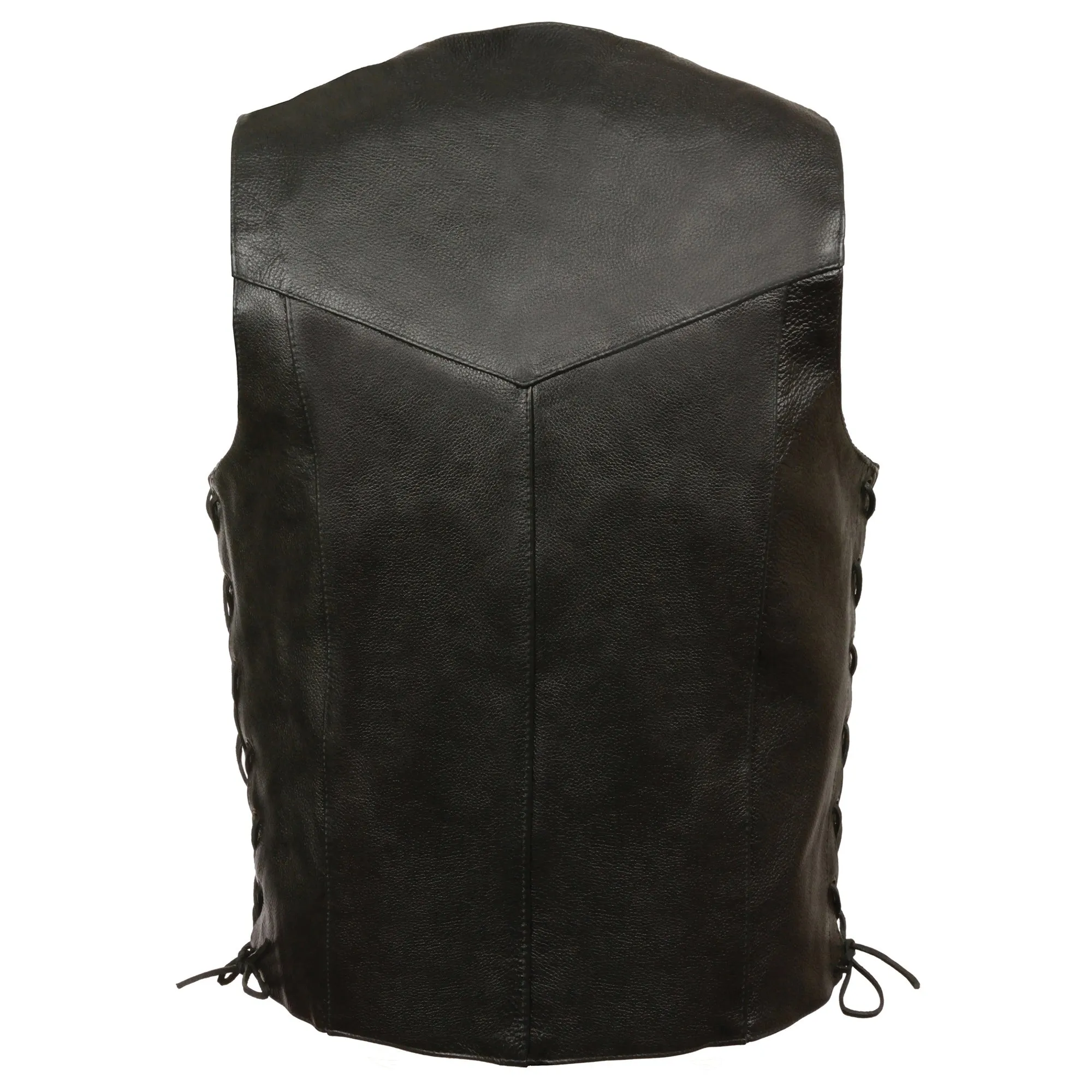 Men's Classic Side Lace Biker Vest