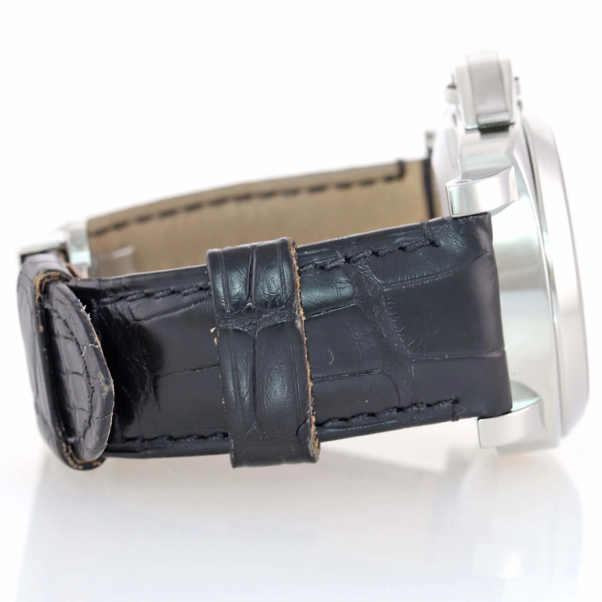MINT Panerai PAM 090 Luminor Automatic Power Reserve Steel Date 44mm Watch