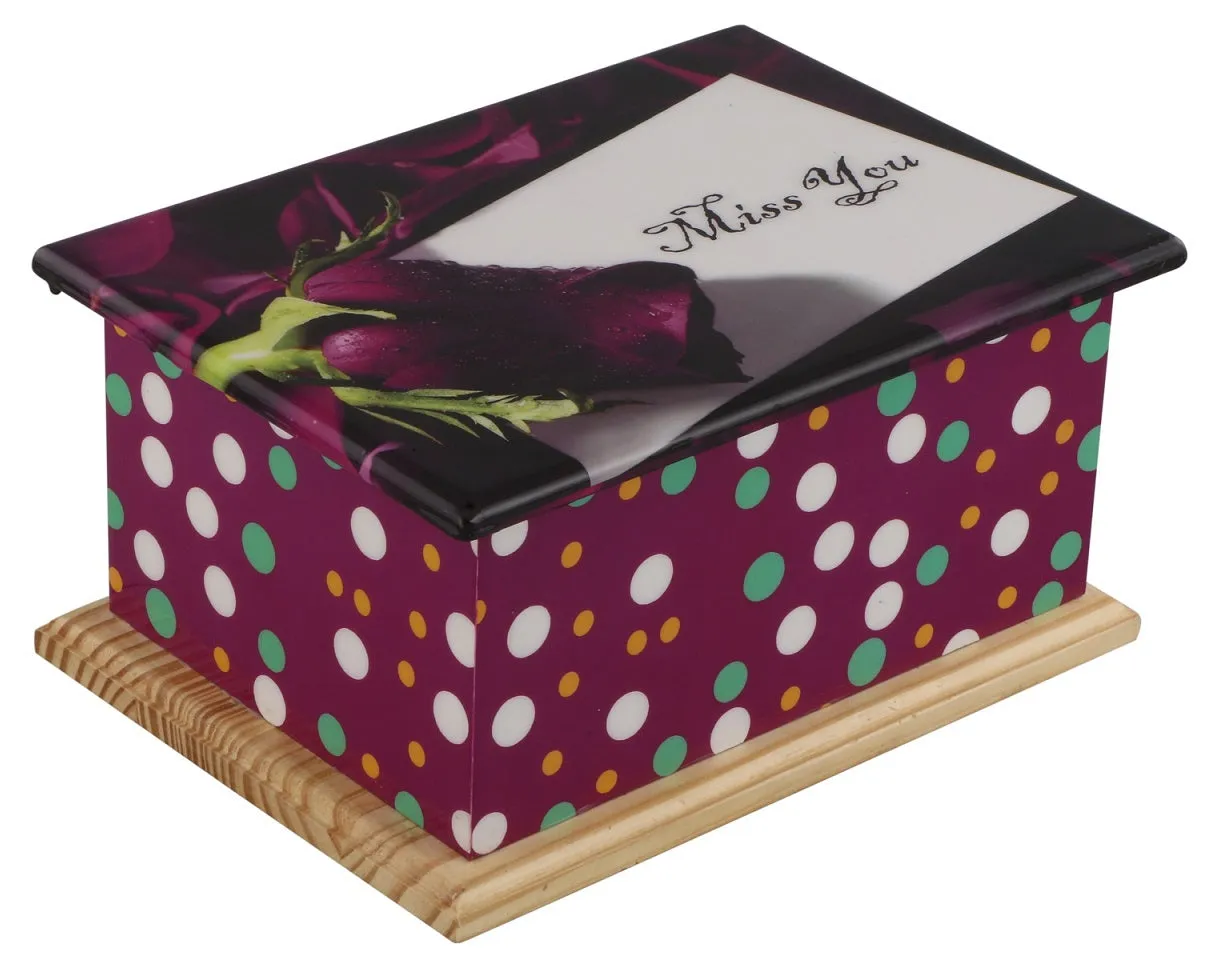Miss You Wooden Wrap Urn - IUWT106